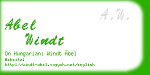abel windt business card