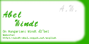 abel windt business card